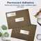 Avery Pearlized Ivory Rectangle Labels with Sure Feed Technology, Print-to-the-Edge, 1.25" x 3.75"
